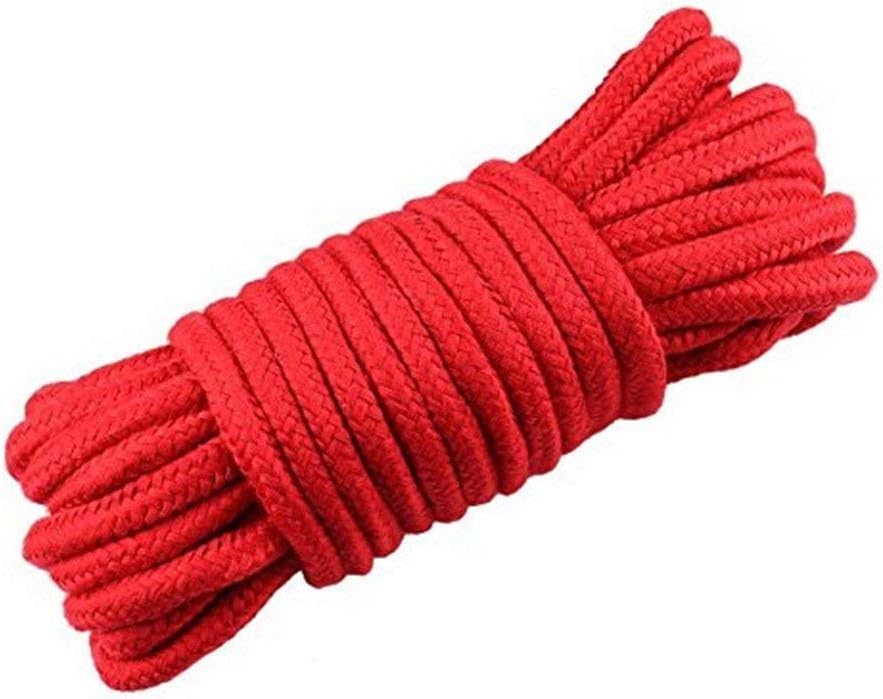 Cuerda algodón suave trenzada 32pies color negro