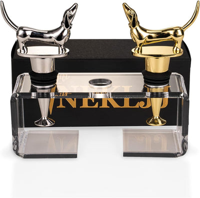 Tapón decorativo de vino perro salchicha regalo