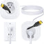 Kit organiz. cables pared con accesorio taladro