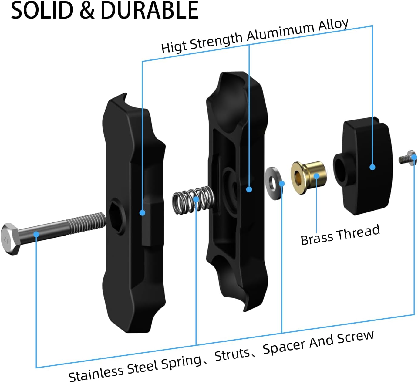 Soportes dobles AM-95 brazo 3.74" comp bola RAM B 1"