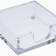Soporte adhesivo acrílico transparente 3.5x3.5x1.3