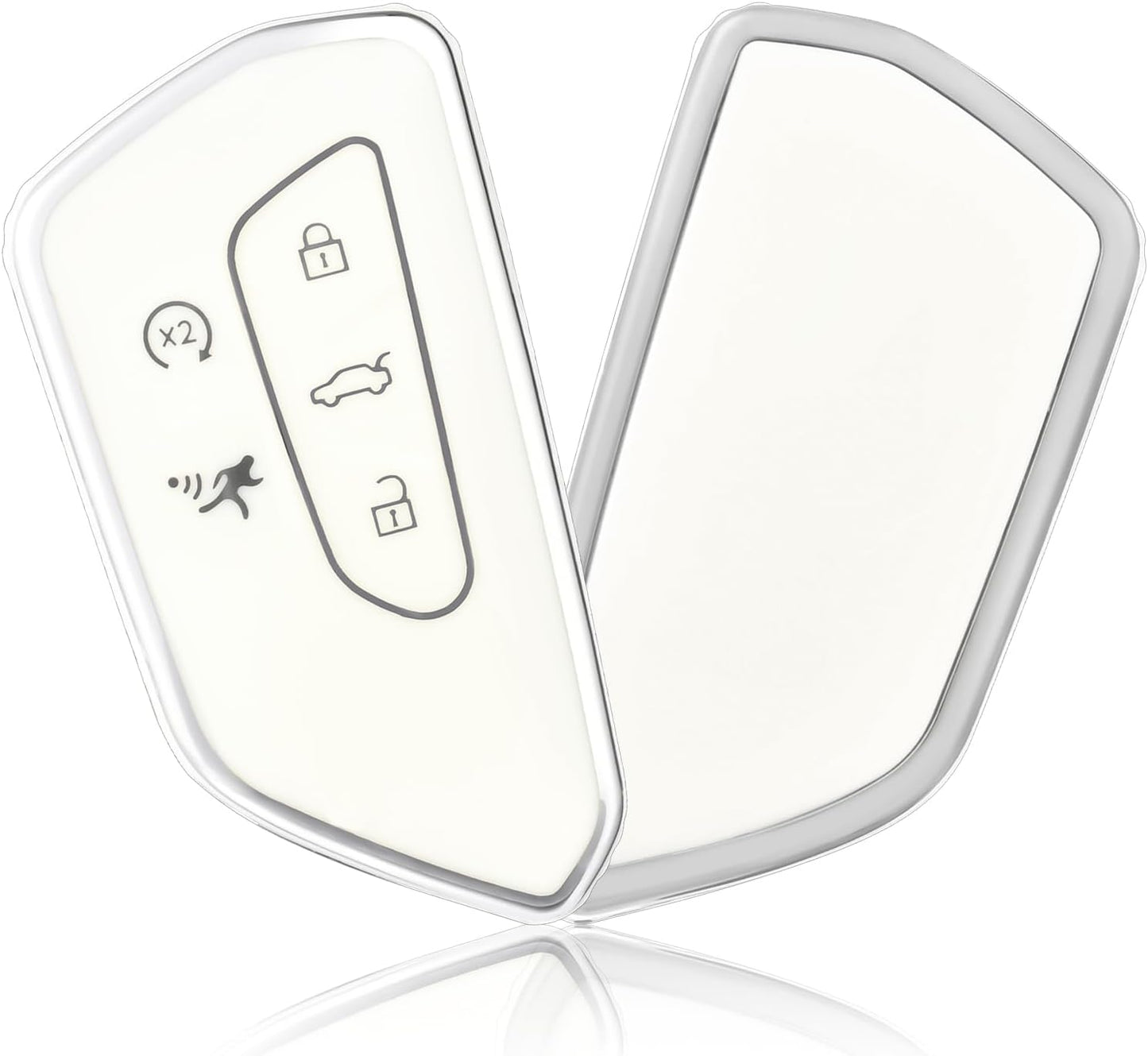 Funda llavero VW ID.4 Golf 8 MK8 ID.3 Seat Leon Skoda 5 botones blanco