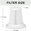 Filtro repuesto aspiradora inalámbrica set 4