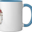 Taza Cerámica para Lectura Azul/Blanco