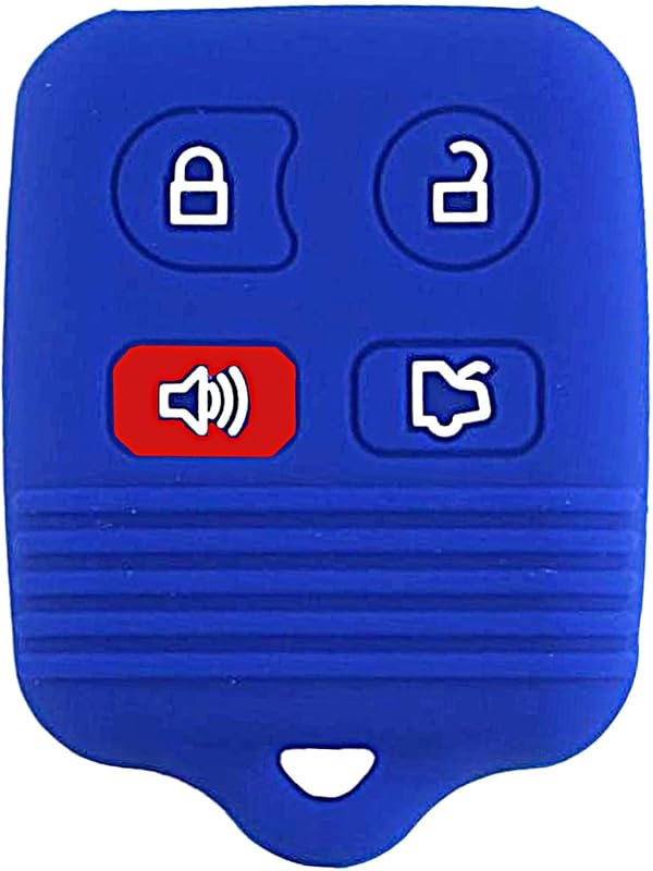Funda llavero Ford Mustang Focus 4 botones remoto azul