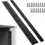 2 Bisagras Piano Acero Inox 36x3" Negro