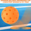 Bolas pickleball exterior 40 agujeros rebote alto con bolsa