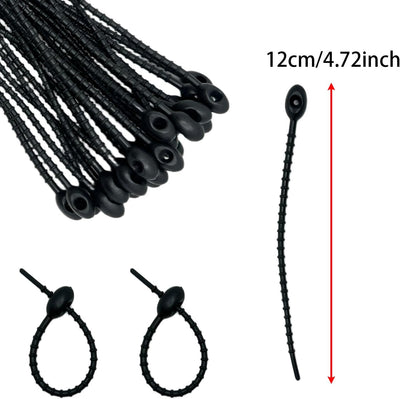 30 Bridas Silicona Reutilizables 4.7pulg Color Pastel Multiusos