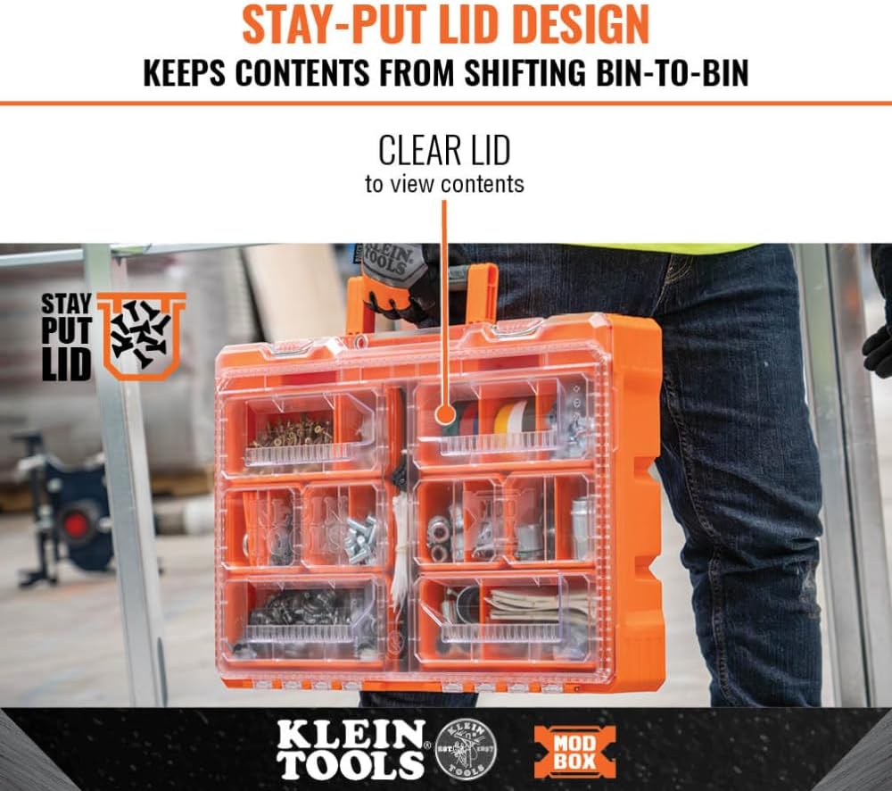 Caja herramientas modbox 20 compartimentos 8 contenedores