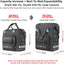 Bolsa sillín impermeable motocicleta 25L Negro