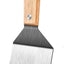 Juego espátulas acero inox mango madera cocina