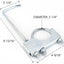 Abrazadera escape con colgador 2.25" suspensión