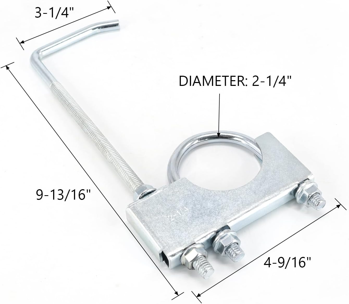 Abrazadera escape con colgador 2.25" suspensión