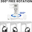 Gancho auriculares soporte PC rotación 360 organizador cables blanco