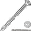 Tornillos cubierta acero inox 410 T25 300uds plateado