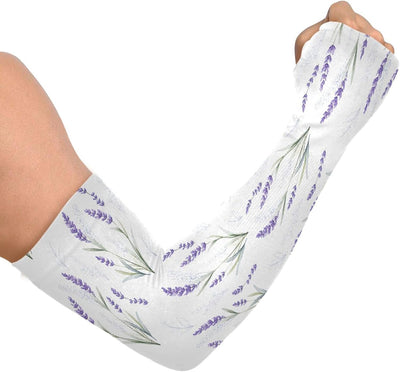 Mangas jardinería protección solar estampado floral paquete 2