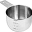 Set tazas y cucharas medidoras acero inox