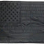 Bandera estadounidense negra 12x18" estrellas bordadas