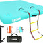 Muelle flotante inflable con superficie antiderrap para