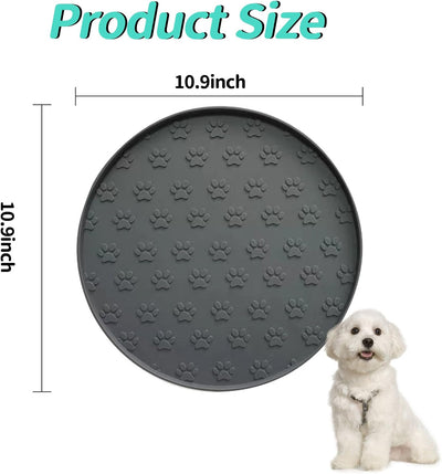 Tapete silicona para comida perros y gatos con pata redonda