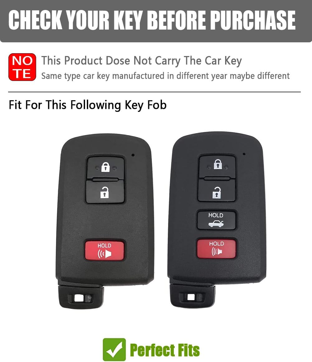 Funda llavero piel compat Toyota Highlander Rav4