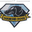 Parche zorro diseño perros diamante engranaje metal 3 pzas