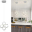 Lámpara colgante cromada ajustable 4500K para cocina comedor