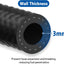 Manguera combustible goma NBR 5 pies 300PSI Negro