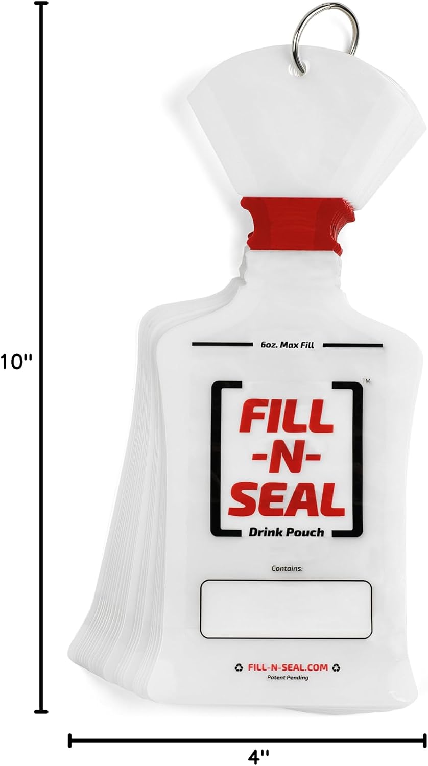 50 Bolsas Térmicas 6oz Sin BPA Aprobadas TSA