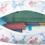 Bolsa maquillaje viaje con cremallera organizadora flores lazo azul
