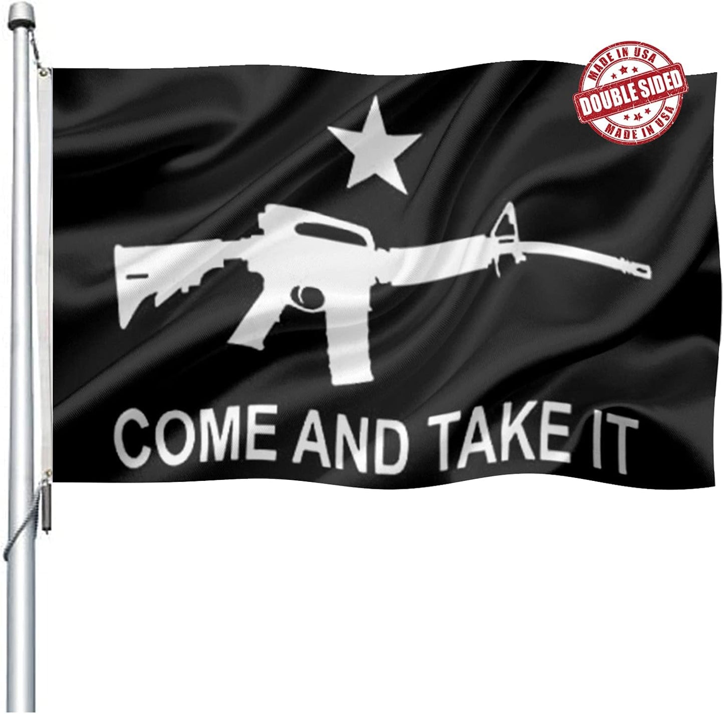Bandera 3x5" doble cara Gonzales Texas 210D resistente