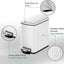 Cubo basura acero inox 6L con cubo extraible baño oficina