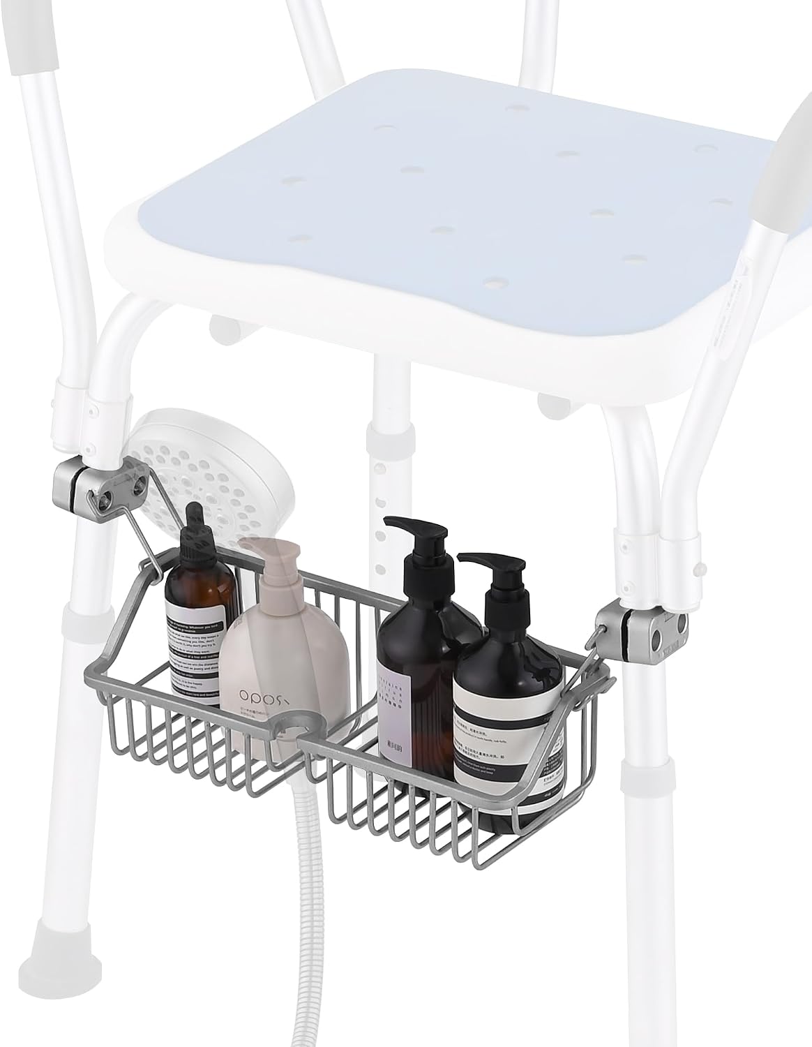 Carrito ducha colgante silla con ganchos acero inox