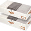 Contenedores almacenamiento cama 2 pzas con tapas 31.5"