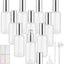 10 Botellas Vidrio Esmerilado 3.4oz Con Tapas Plateadas
