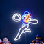 Letrero neón béisbol luces LED sala de set