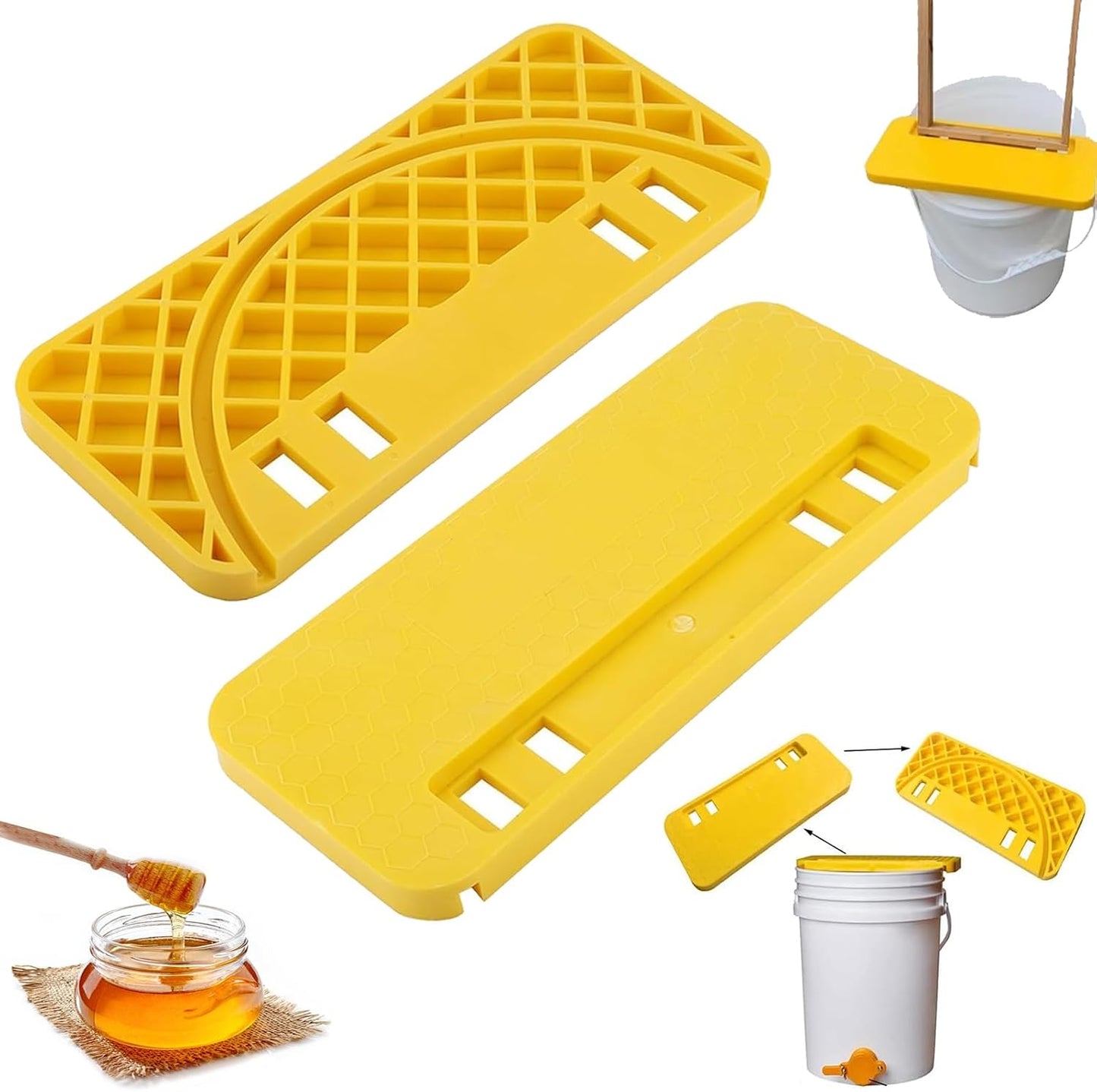 Soporte extractor miel para cubos 5-6 galones
