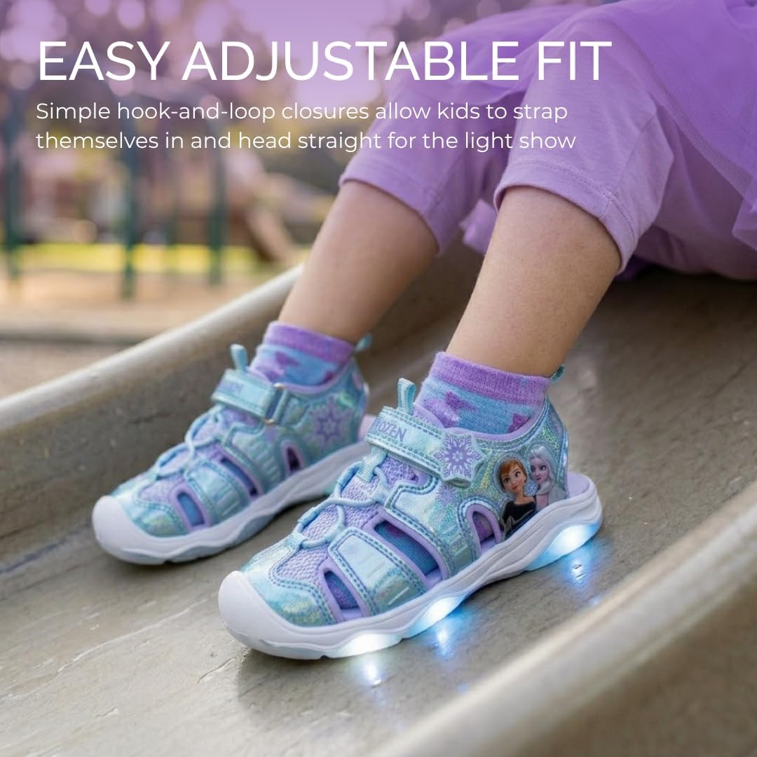 Sandalias Frozen con luz LED para niños 5-10