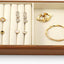 Bandeja organizadora joyería madera cajones blanco