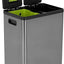Bote basura negro 16gal doble compartimento cocina