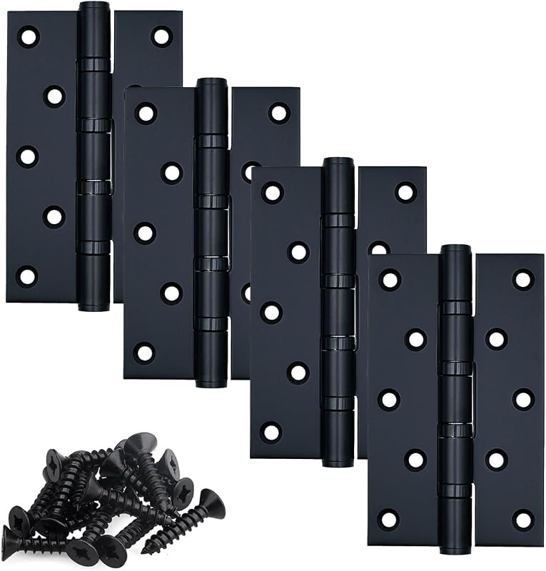 Bisagras puerta acero inox 5" negro mate resistente