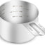 Taza medidora acero inox 240ml 8oz con escala