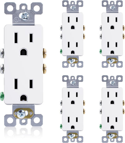 Toma pared eléctrica 15A 125V NEMA 5-15R resistente