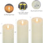Velas LED 3D con control remoto y temporizador set 3