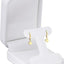 Caja pendientes estilo T cuero sintético terciopelo blanco