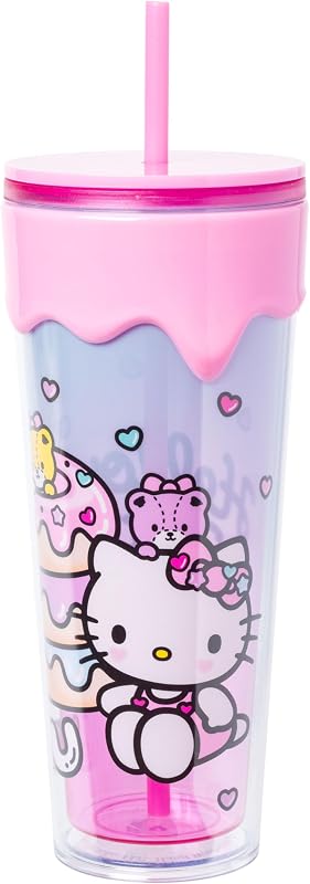 Vaso 3D Hello Kitty con frosting 26oz