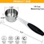 Taza medidora acero inox 1/8 taza con mango silicona
