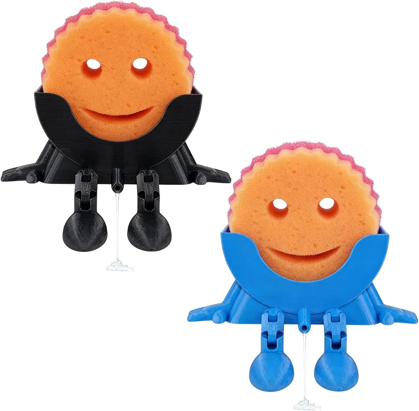 2 Pzas Soportes Esponja Colgantes con Drenaje 3D