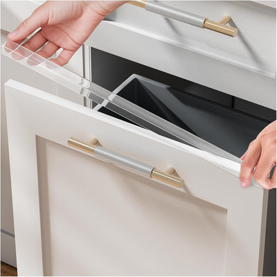 4 Protectores gabinete cocina 18pulg transparente 3/4pulg