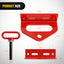 Kit enganche universal remolque 6mm rojo magnético